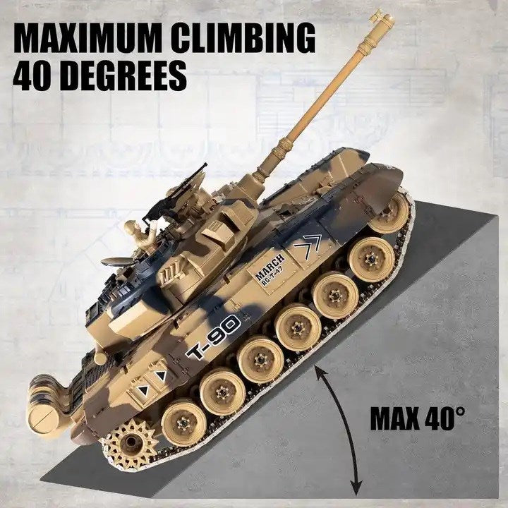 RC Battle Tank - Ready To Run - Russian T-90 1/18 RC Remote Included