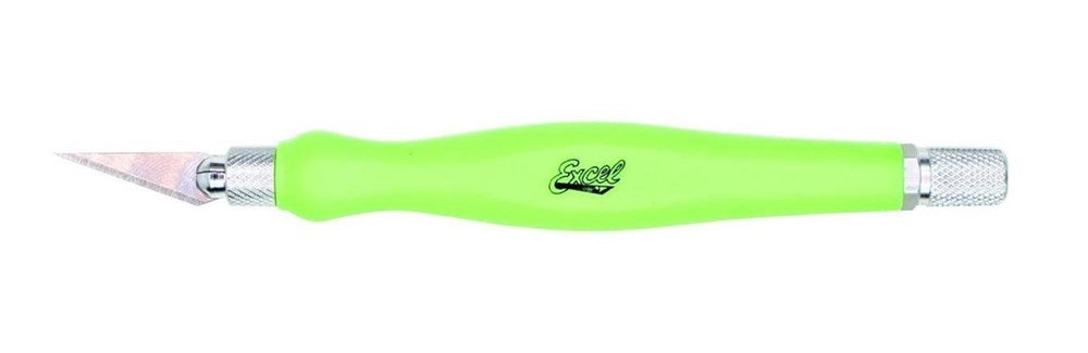Excel Tools 016027 K-27 Rubber Grip knife #1 Gree (8346414743789)