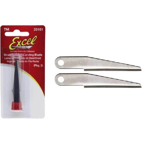 Excel 20101 Strght Edge Carving Blade (2) - Hobby City NZ