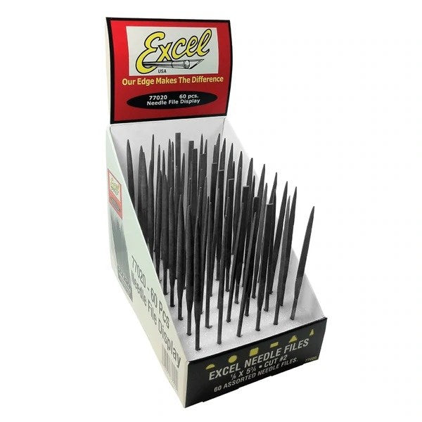 Excel Tools 77K20 Needle Files - Assorted (Sold Individually) (767695323185)