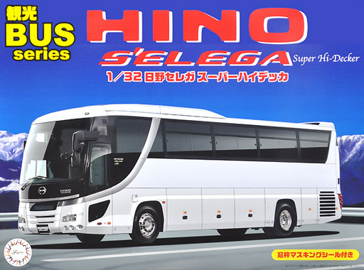 xFujimi 011103 1/32 Hino S'elega Super Hi-Decker Bus w/Masks (7654712967405)