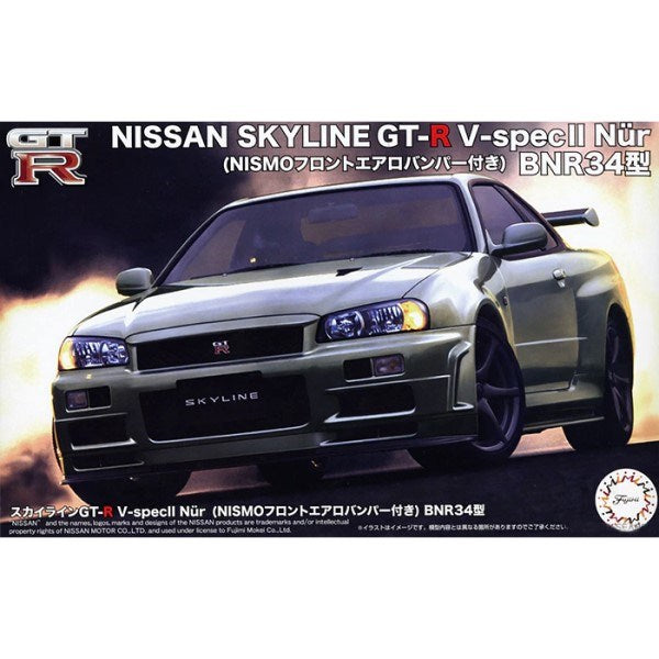 Fujimi 046662 1/24 Nissan Skyline GT-R (BNR34) V-Spec II Nur w/Nismo Front Aero Bumper (9075208225005)