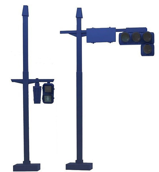 xFujimi 116563 1/24 The Signal Set Special Edition - Vehicle and Crosswalk Signals (Blue) (7546189873389)