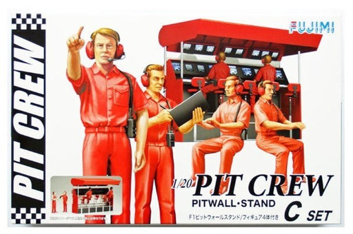Fujimi 116587 1/20 Pit Crew Set C - Pitwall Stand (7597353468141)