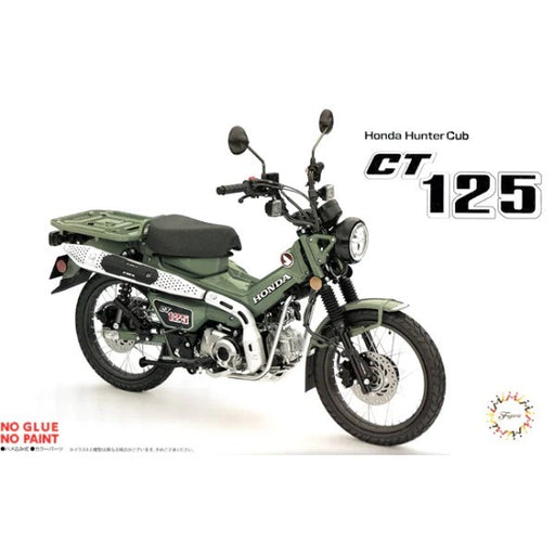 Fujimi 141954 1/12 Honda CT125 Hunter Cub Snap Kit - Pearl Organic Green (8120420401389)