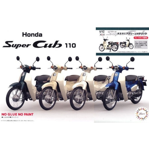 Fujimi 141978 1/12 Honda Super Cub 110 (Tasmania Green Metallic) - Snap Kit (8120420499693)