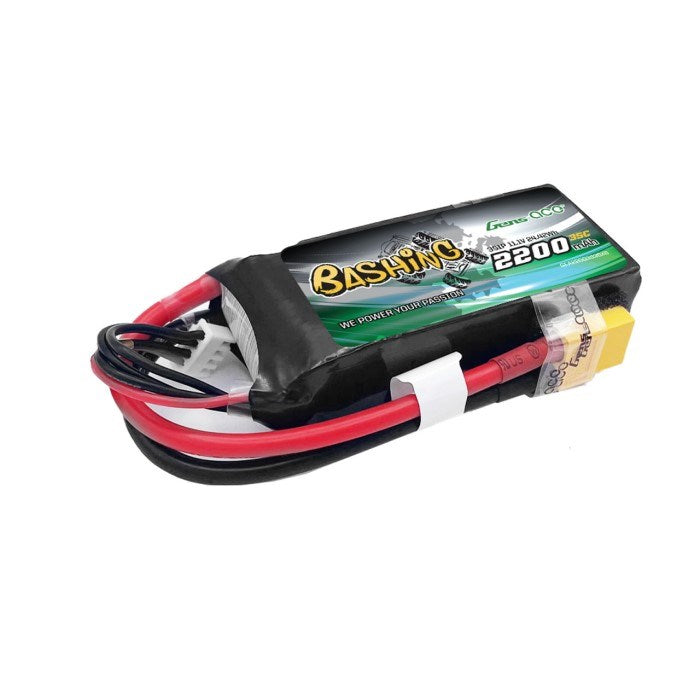 Gens Ace GA2200-3S35 Bashing 2200mAh 11.1V 3S1P 35C LiPo w/XT60 Plug