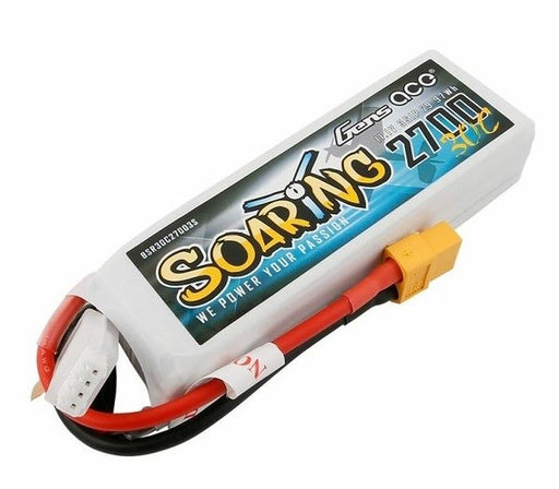 Gens Ace Soaring 2700mAh 11.1V 30C 3S1P LiPo with XT60 Plug - Hobby City NZ