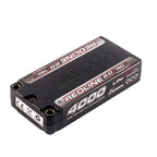 Gens Ace Redline 2.0 4000mAh 2S 7.4V 140C HardCase 130# Shorty Lipo Battery with 5.0mm Bullet Connector - GA4000-2S140-S-RL2.0