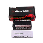 Gens Ace Redline 2.0 5000mAh 2S 140C 7.4V HardCase 63# Shorty Lipo Battery with 5.0mm Bullet Connector - GA5000-2S140-S-RL2.0