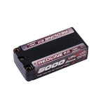 Gens Ace Redline 2.0 5000mAh 2S 140C 7.4V HardCase 63# Shorty Lipo Battery with 5.0mm Bullet Connector - GA5000-2S140-S-RL2.0