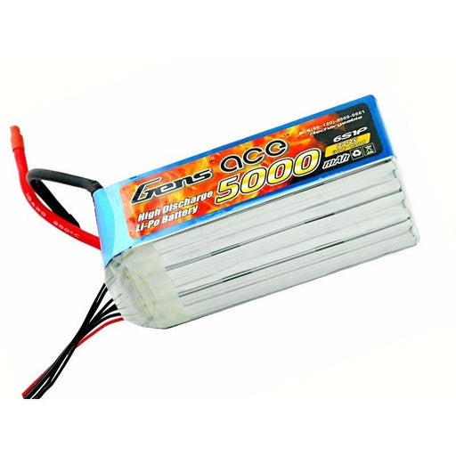Gens Ace GA5000-6S45-EC5 5000mah 22.2V 45C 6S1P 157x64x49mm 712g  EC5 Plug XH Balance - Hobby City NZ