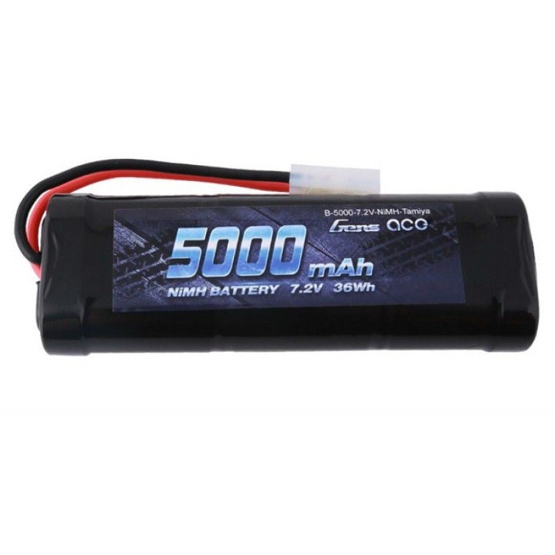 Gens Ace GA5000-7.2 Gens Ace 5000mAh 7.2v NiMh W/Tamiya Plug 142x48.5x25.5mm 424g
