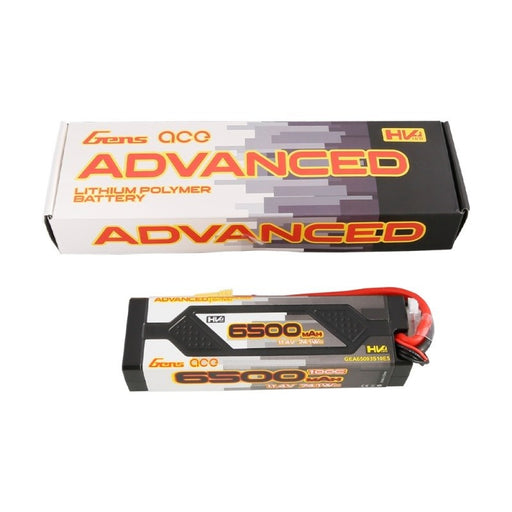 Gens Ace GA6500-3S100-HV-A Gens ace Advanced 6500mAh 11.4V 100C 3S1P HardCase Lipo Battery Pack 60# with EC5 Plug (8180167606509)
