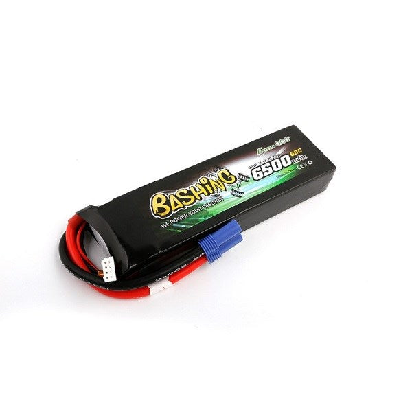 Gens Ace GA6500-3S60-B Bashing 6500mAh 11.1V 3S1P 60C LiPo w/EC5 Plug