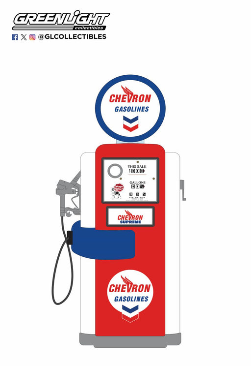 GreenLight GL -14160-A 1948 Wayne 100-A Gas Pump- Chevron - Hobby City NZ (9075128959213)