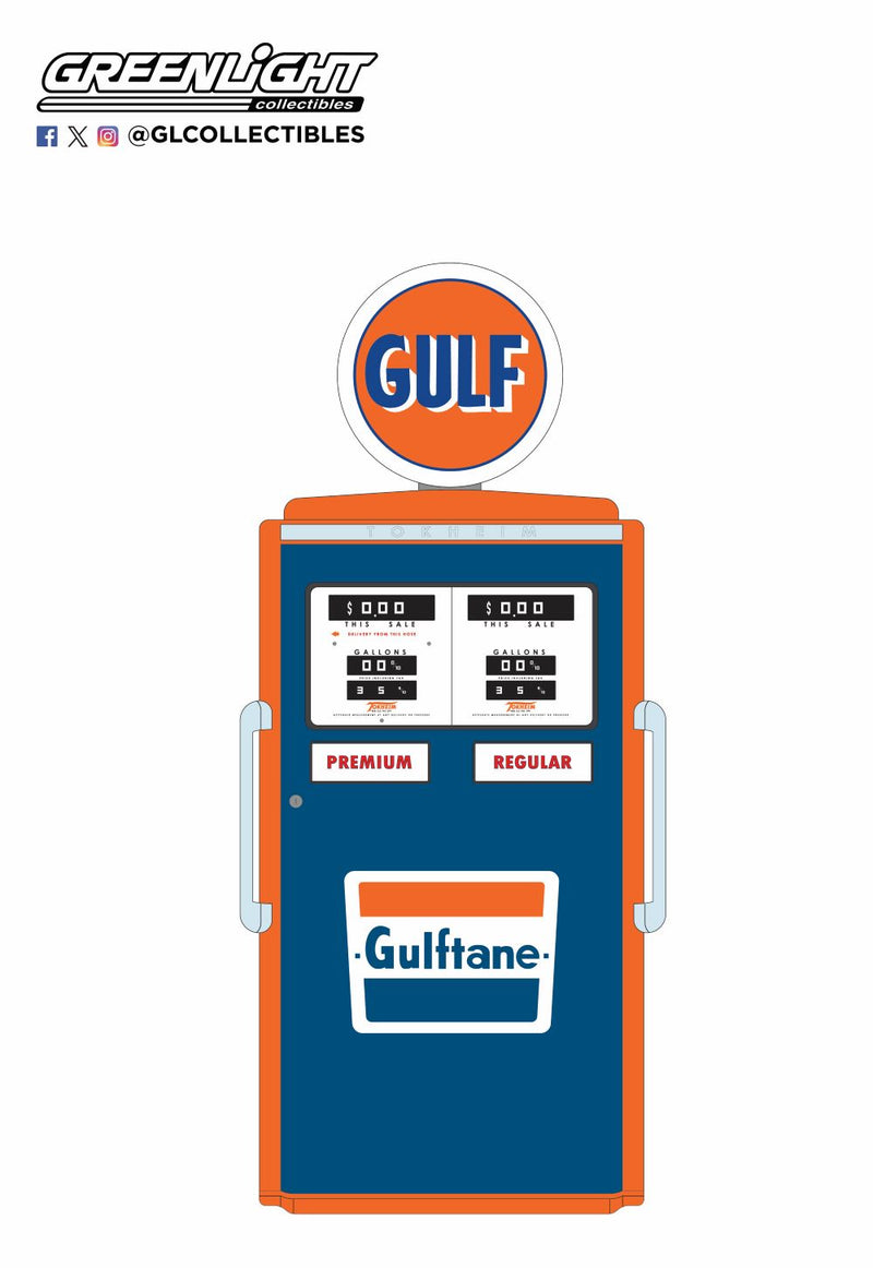 GreenLight GL-14160-C 1954 Tokheim 350 Twin Gas Pump- Gulf - Hobby City NZ (9075128991981)
