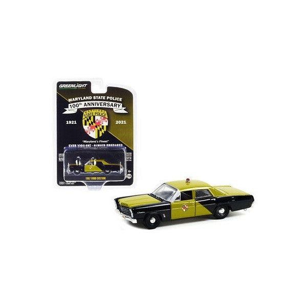 GreenLight 28080-A 1/64 1967 Ford Custom - Maryland State Police 100th Anniversary (8868019634413)