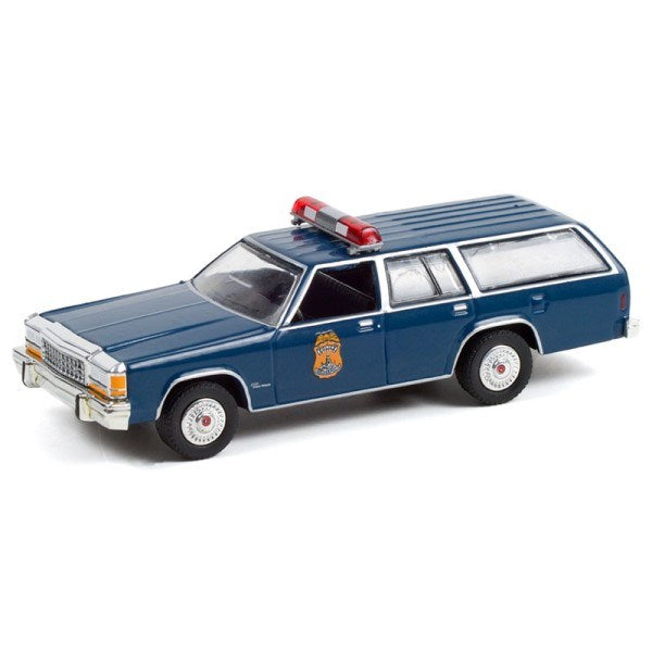 GreenLight 36040-F 1/64 1984 Ford LTD Crown Victoria Wagon - Indianapolis Metro Police Dept. (8868020257005)