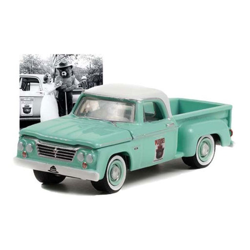 GreenLight 38020-B 1/64 1965 Dodge D-100 Pickup - "PLEASE! Only You Can Prevent Forest Fires" (8144090366189)