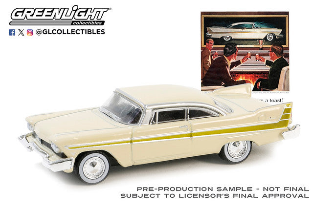 GreenLight GL-39140-B 1/64 1957 Plymouth Fury 01 - Hobby City NZ (8888925159661)