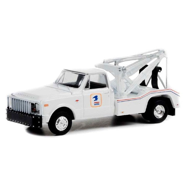 GreenLight 46090-A 1/64 1968 Chevrolet C-30 Dually Wrecker - United States Postal Service (8868022583533)
