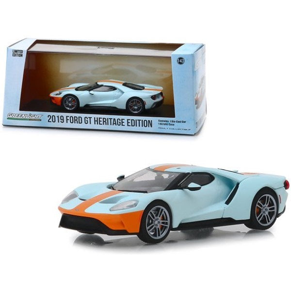 GreenLight 86158 1/43 2019 Ford GT Heritage Edition - Gulf Oil (7805769908461)