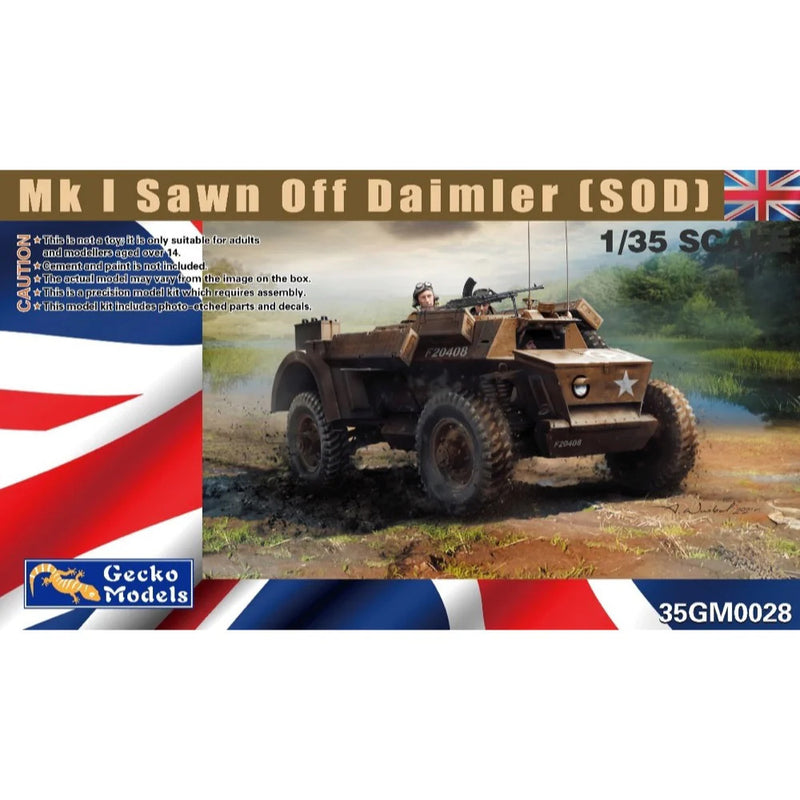 Gecko Models 35GM0028 1/35 Mk I Sawn Off Daimler (SOD) - Hobby City NZ (8966321930477)