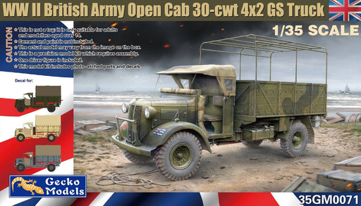Gecko Models 35GM0071 1/35 WWII British Army Open Cab 30-cwt 4x2 GS Truck - Hobby City NZ (8966322880749)