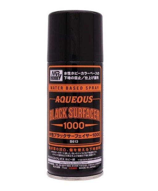 Gunze B613 Aqueous Black Surfacer 1000 Spray (7460882841837)