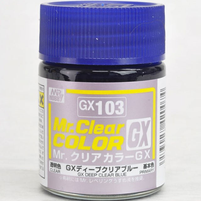 Gunze GX103 Mr. Clear Color GX Deep Clear Blue