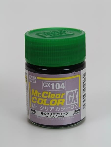 Gunze GX104 Mr. Clear Color GX Clear Green (7650651439341)