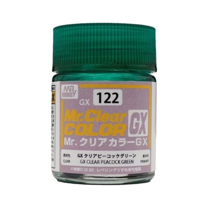 Gunze GX122 Mr Clear Color Clear Peacock Green 18ml