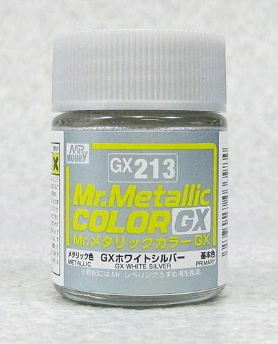 Gunze GX213 Mr Mettallic Color GX White Silver (7637918089453)
