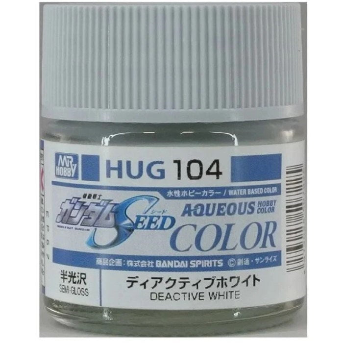 Gunze HUG104 Mr Hobby Gundam SEED Deactive White Semi-Gloss 10ml
