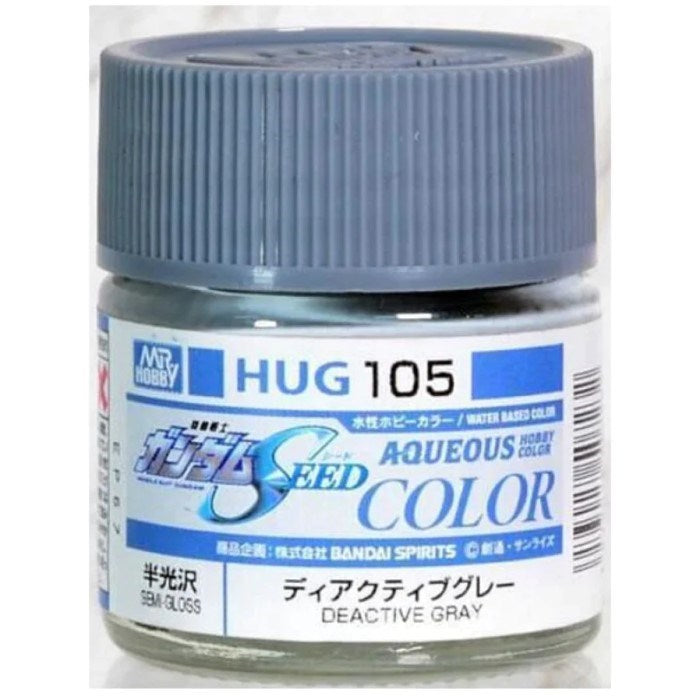 Gunze HUG105 Mr Hobby Gundam SEED Deactive Gray Semi-Gloss 10ml