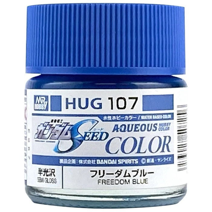 Gunze HUG107 Mr Hobby Gundam SEED Freedom Blue Semi-Gloss 10ml