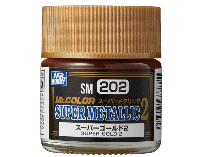 Gunze SM202 Mr. Color Super Metallic 2 Super Gold 10ml