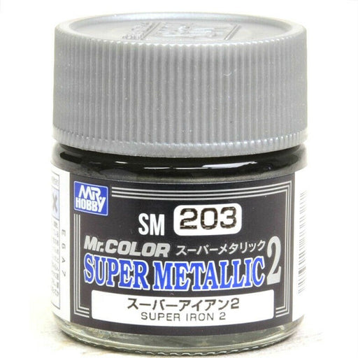Gunze SM203 Mr. Color Super Metallic 2 Super Iron 10ml (7637924118765)
