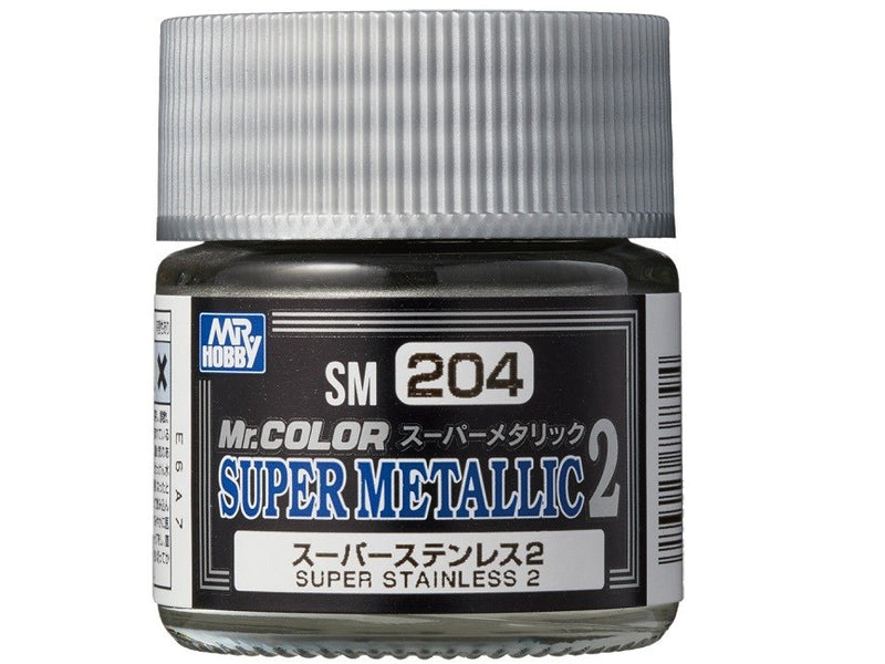 Gunze SM204 Mr. Color Super Metallic 2 Super Stainless Steel 10ml