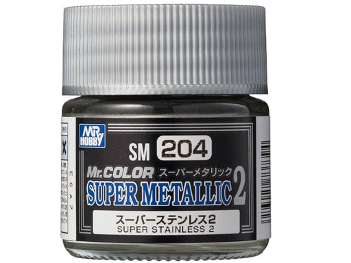 Gunze SM204 Mr. Color Super Metallic 2 Super Stainless Steel 10ml (8177831969005)