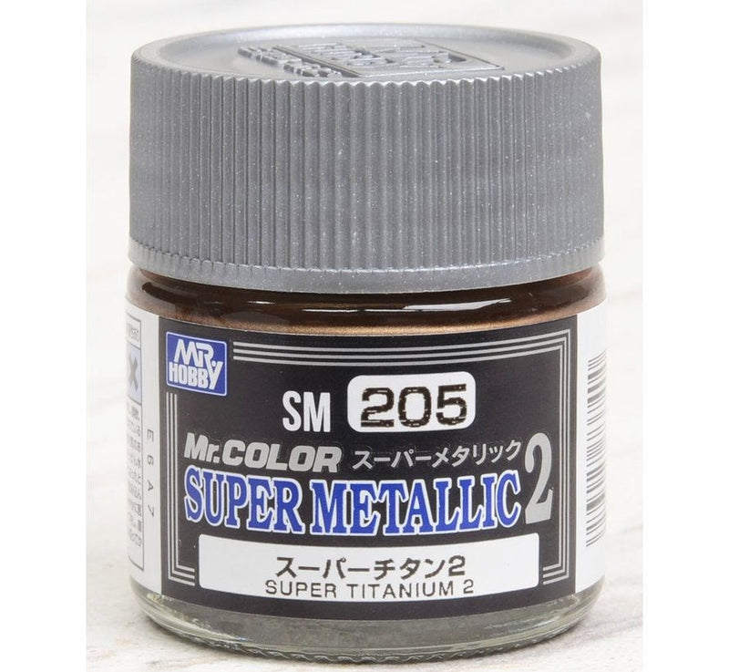 Gunze SM205 Mr. Color Super Metallic 2 Super Titanium 10ml