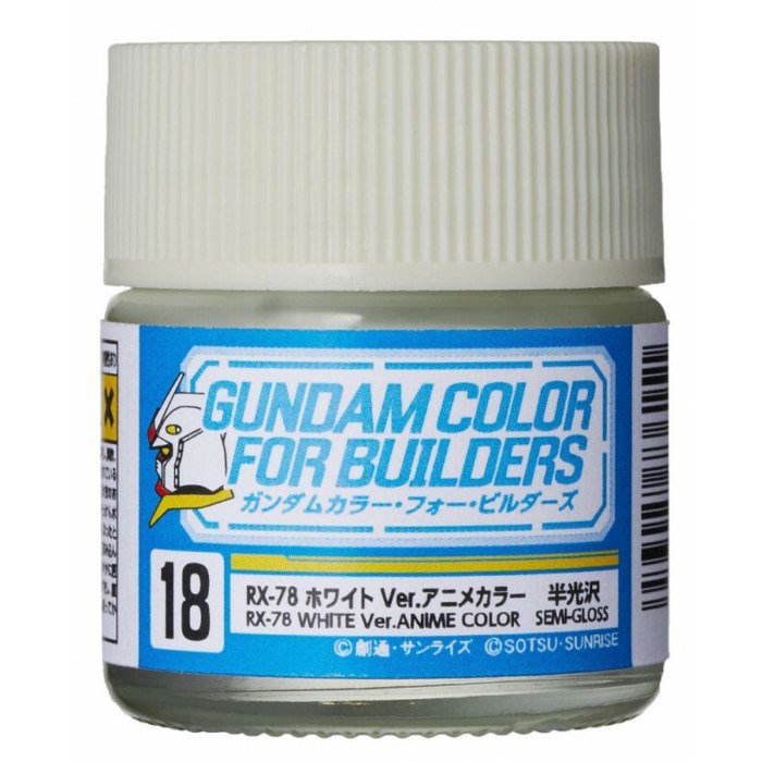 Gunze UG18 Mr Color Gundam RX-78 White Ver. Semi-Gloss 10ml (8177834819821)