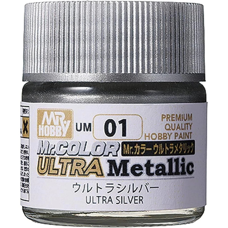 Gunze UM01 Mr Color Ultra Metallic Silver Lacquer Paint 10ml