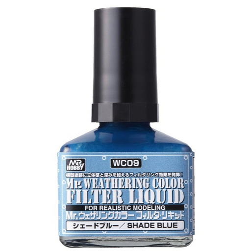 Gunze WC09 Mr. Weathering Color Filter Liquid Shade Blue (6660639653937)