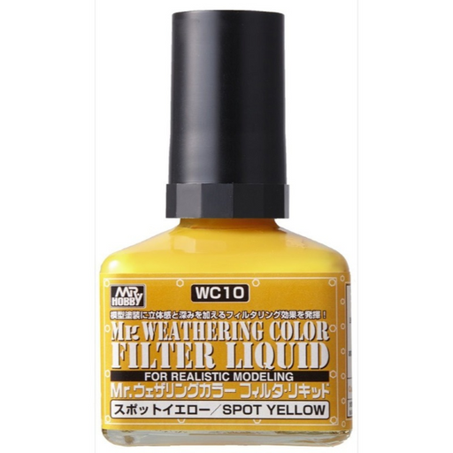 Gunze WC10 Mr. Weathering Color Filter Liquid Spot Yellow (6660639686705)