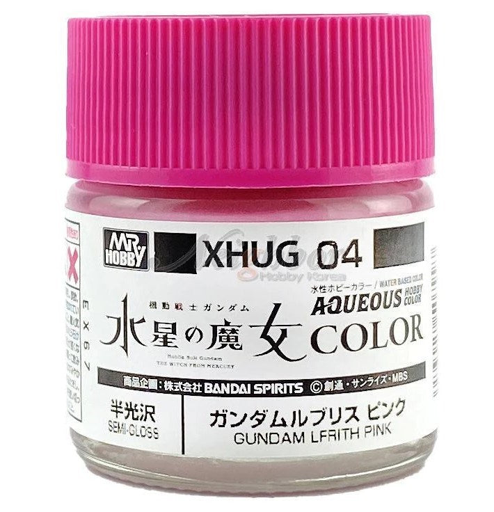 Gunze XHUG04 Mr Hobby Aqueous Gundam Color Witch from Mercury Lfrith Pink Acylic Paint 10ml