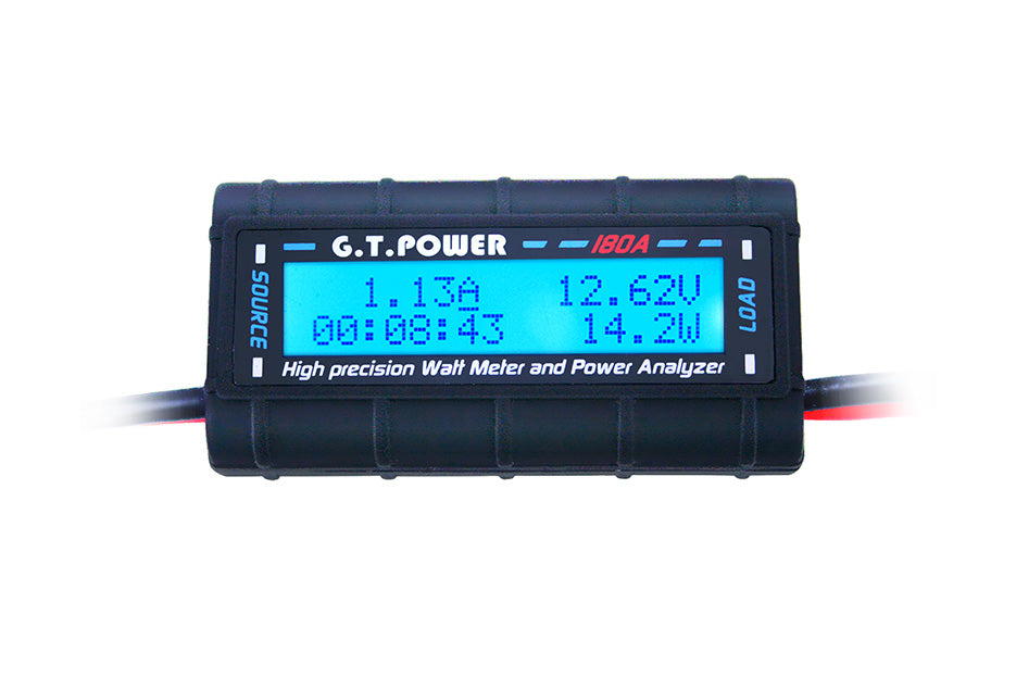 GT Power Watt Meter 4.8-60V 0-180A 6554W Max Tool