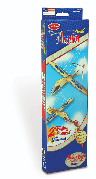 Guillows #37T 12" Sling Shot TWIN PACK- Balsa Glider (9075204194541)