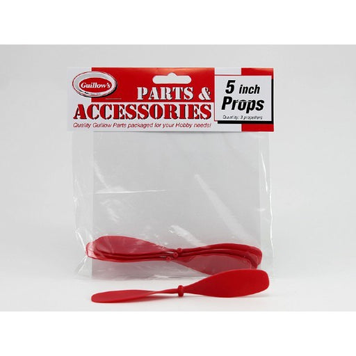 zGuillows #117 5" Plastic Red 2-Blade Propellers (3pk) (7859176734957)